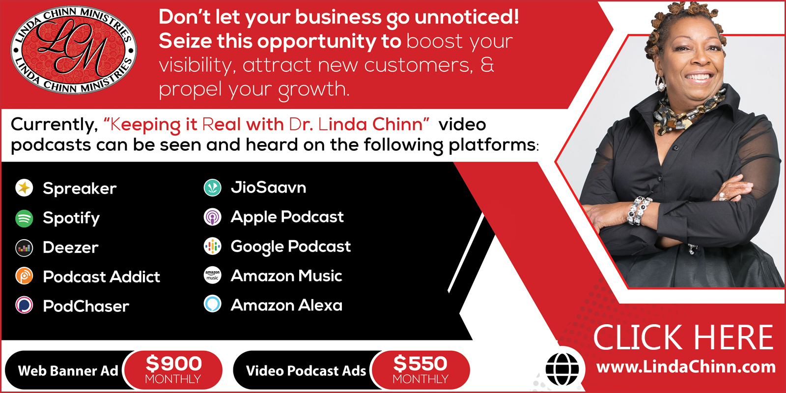 Advertise with Dr. Linda Chinn Ministries